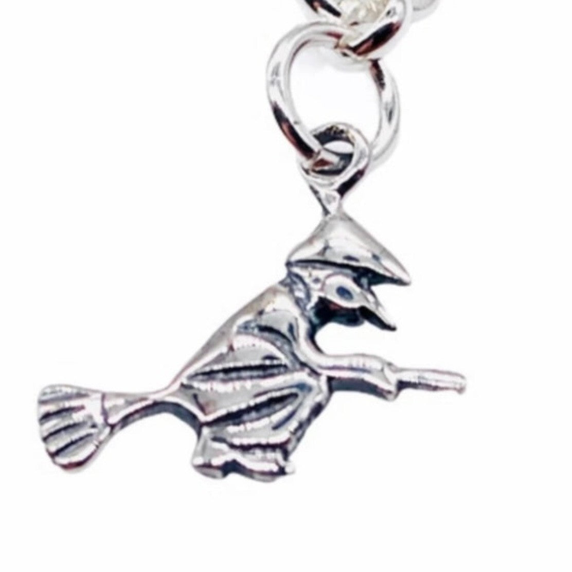 925 Sterling Silver Pagan and Wiccan Charm Bracelet with 8 individual 925 Sterli