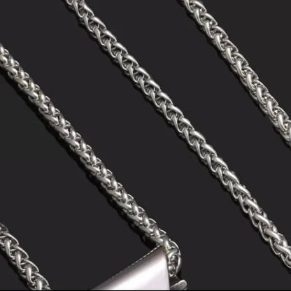 Nordic Viking Stainless Steel Compass Rune Thor Hammer Pendant Necklace*