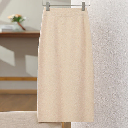 2025 Women's 100% wool long loose and versatile fitted hip-hugging dress*