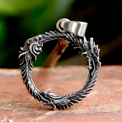 Viking Dragon Punk Stainless Steel Men Pendant Necklace*