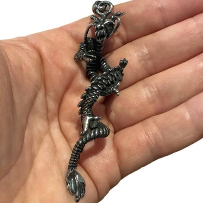 Dragon Sword Viking Stainless Steel Punk Biker Pendant Necklace